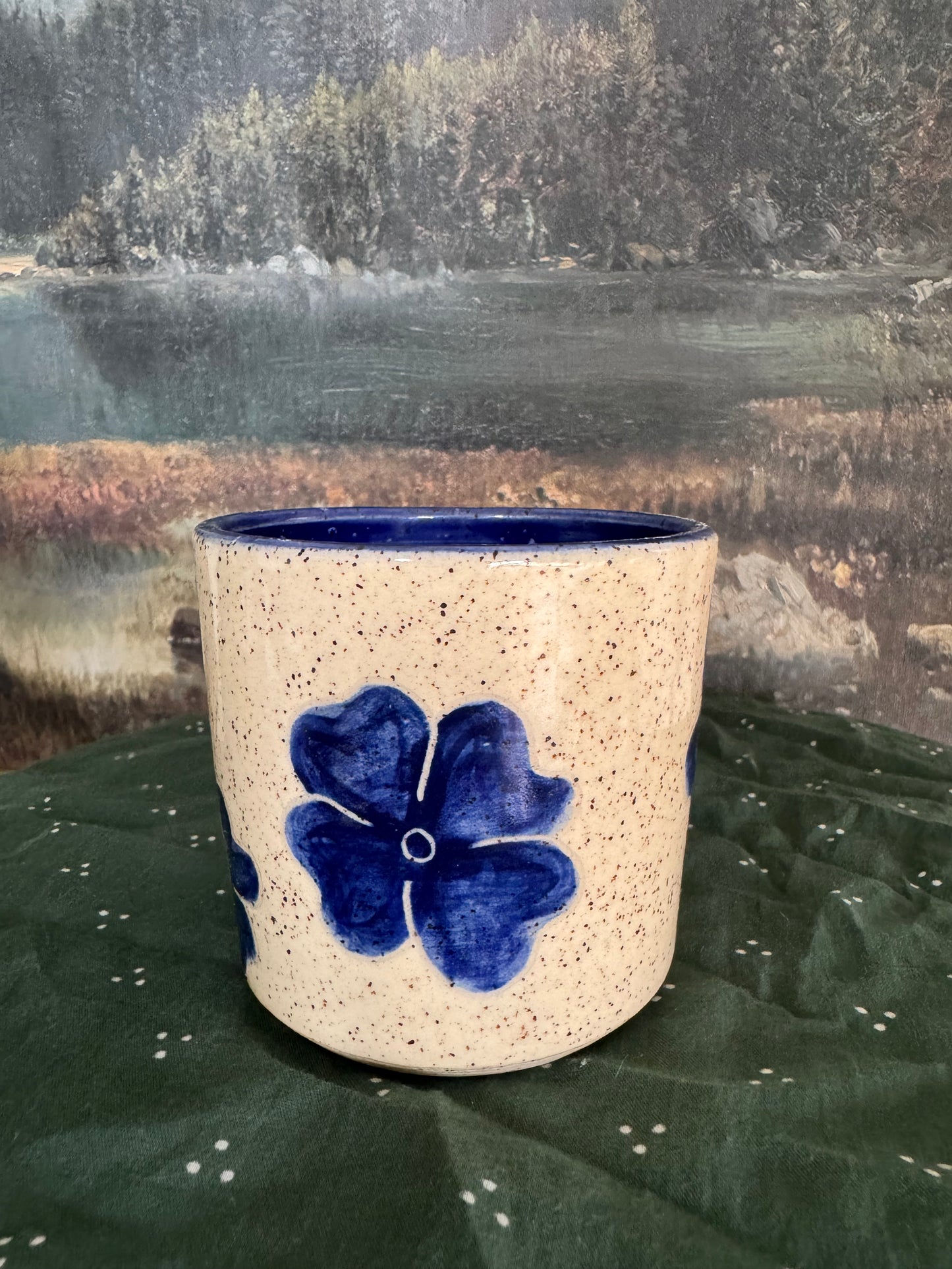 Blue Flower Cup