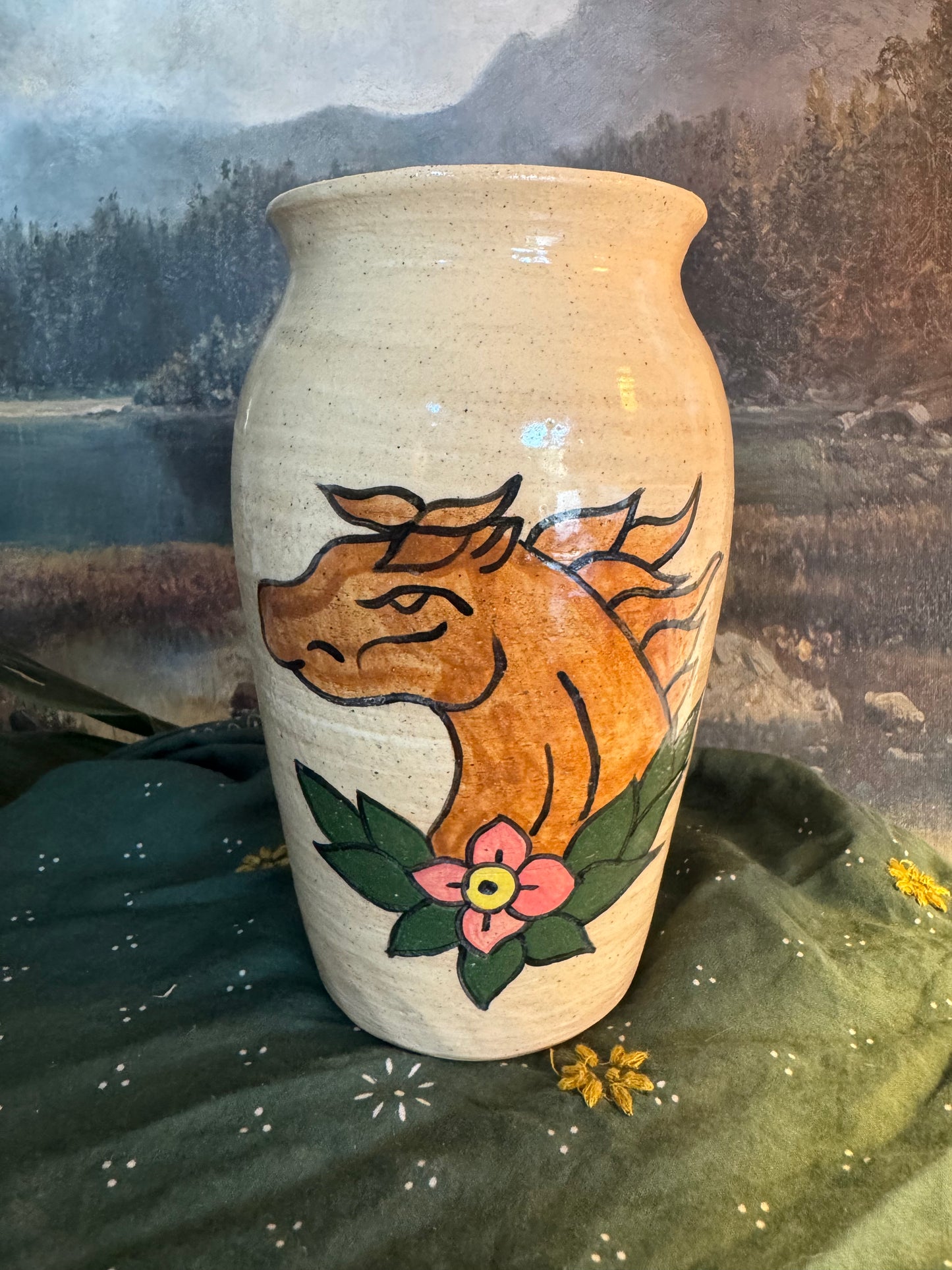 Giddy Up Horse Vase