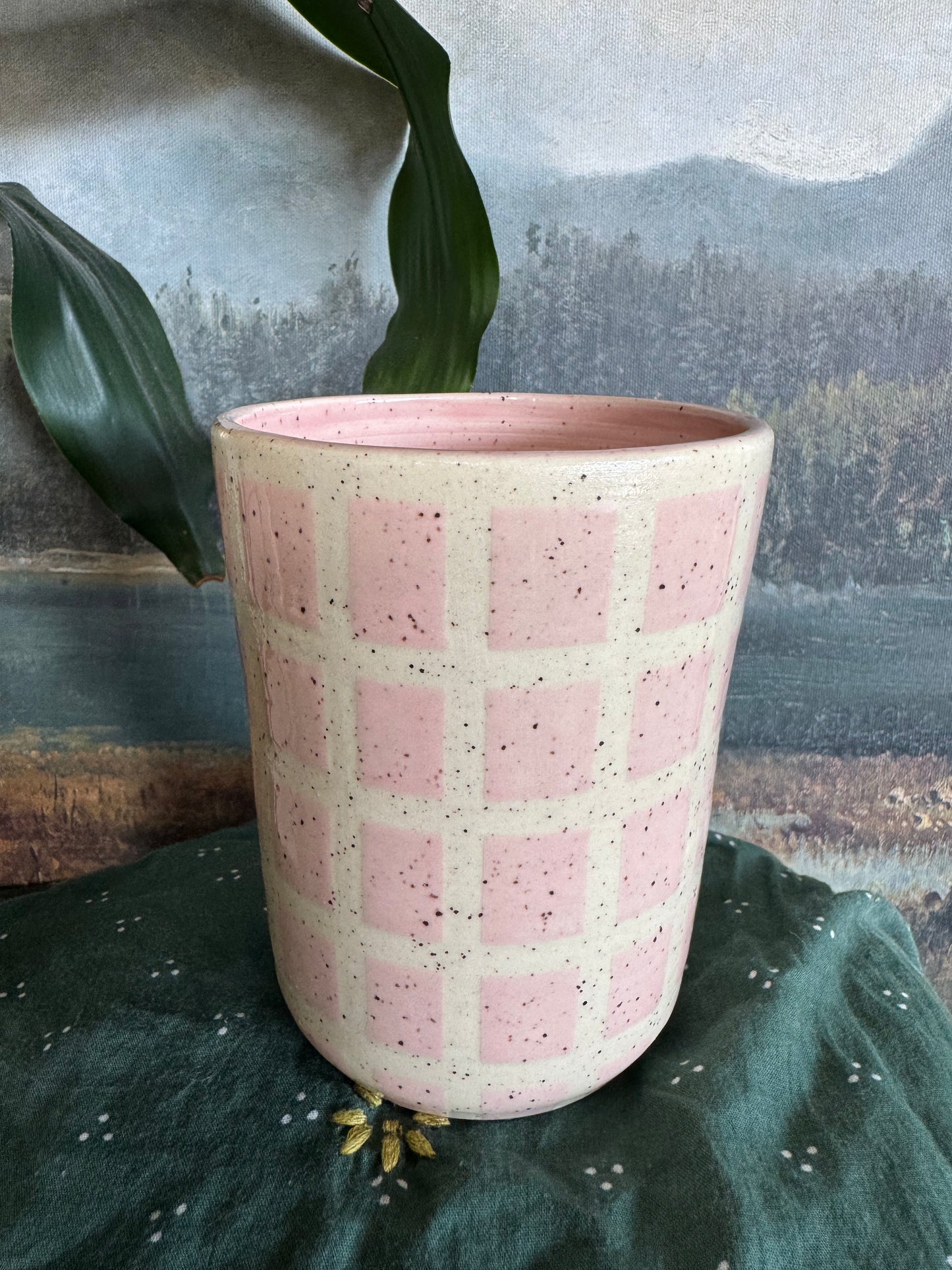 Pink Tile Tumbler