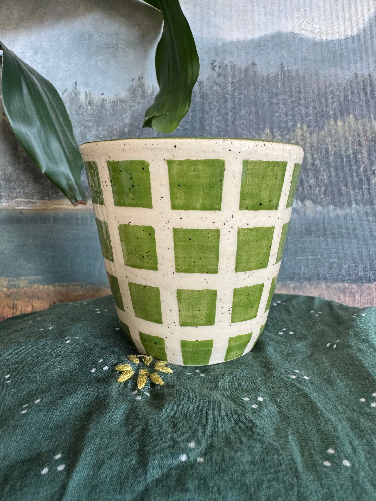 Green Tile Cup