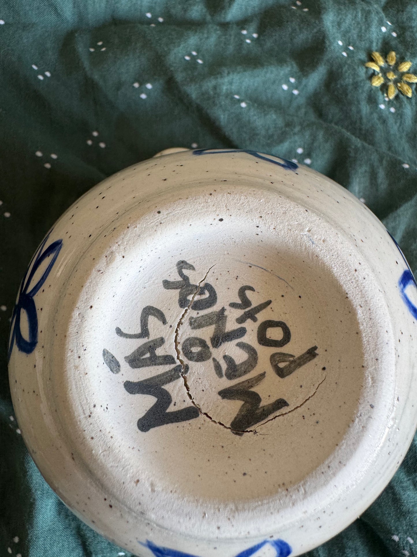 Blue Flower Matcha Bowl (SECOND)