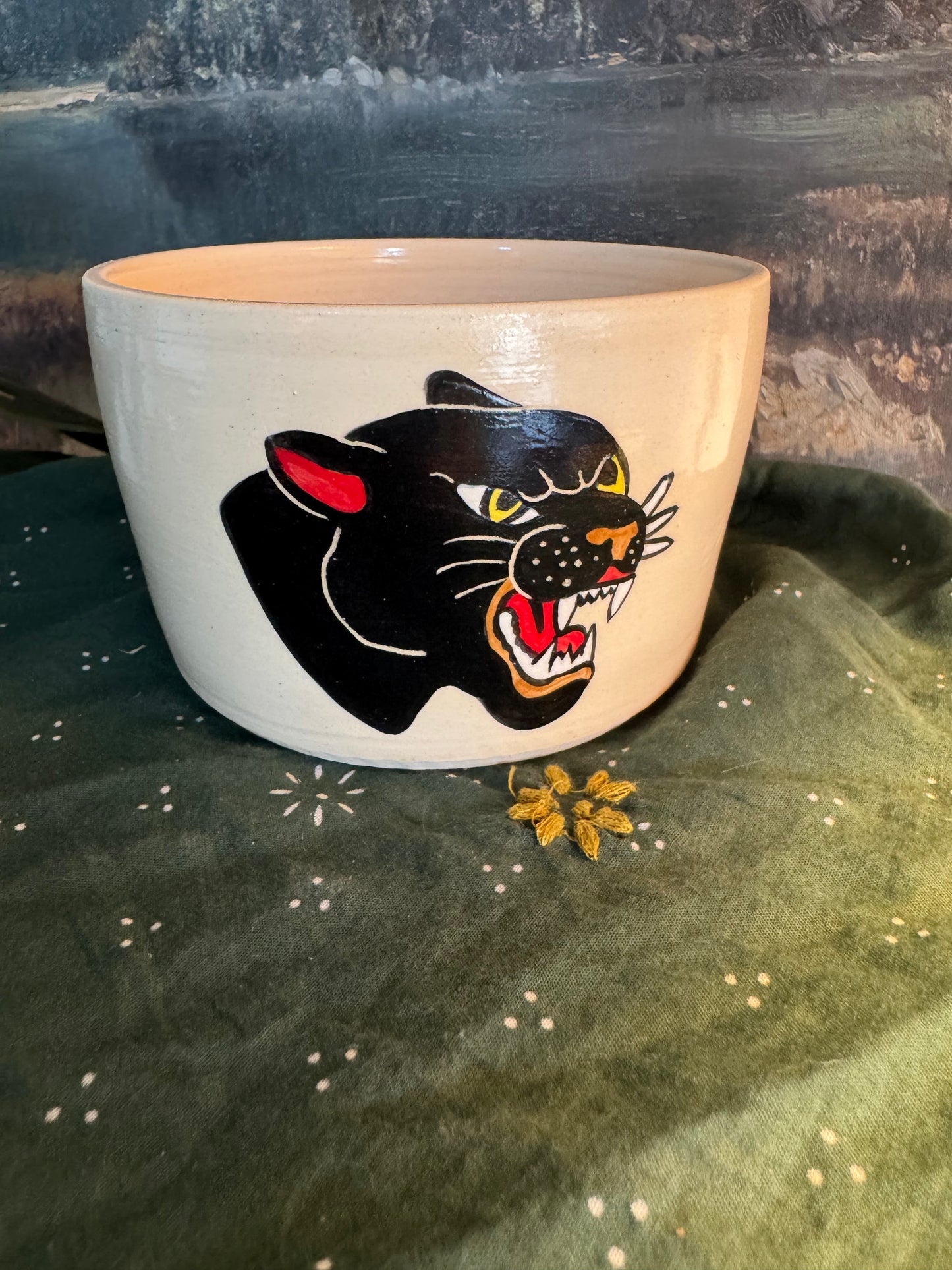 Small Panther Planter/Pot