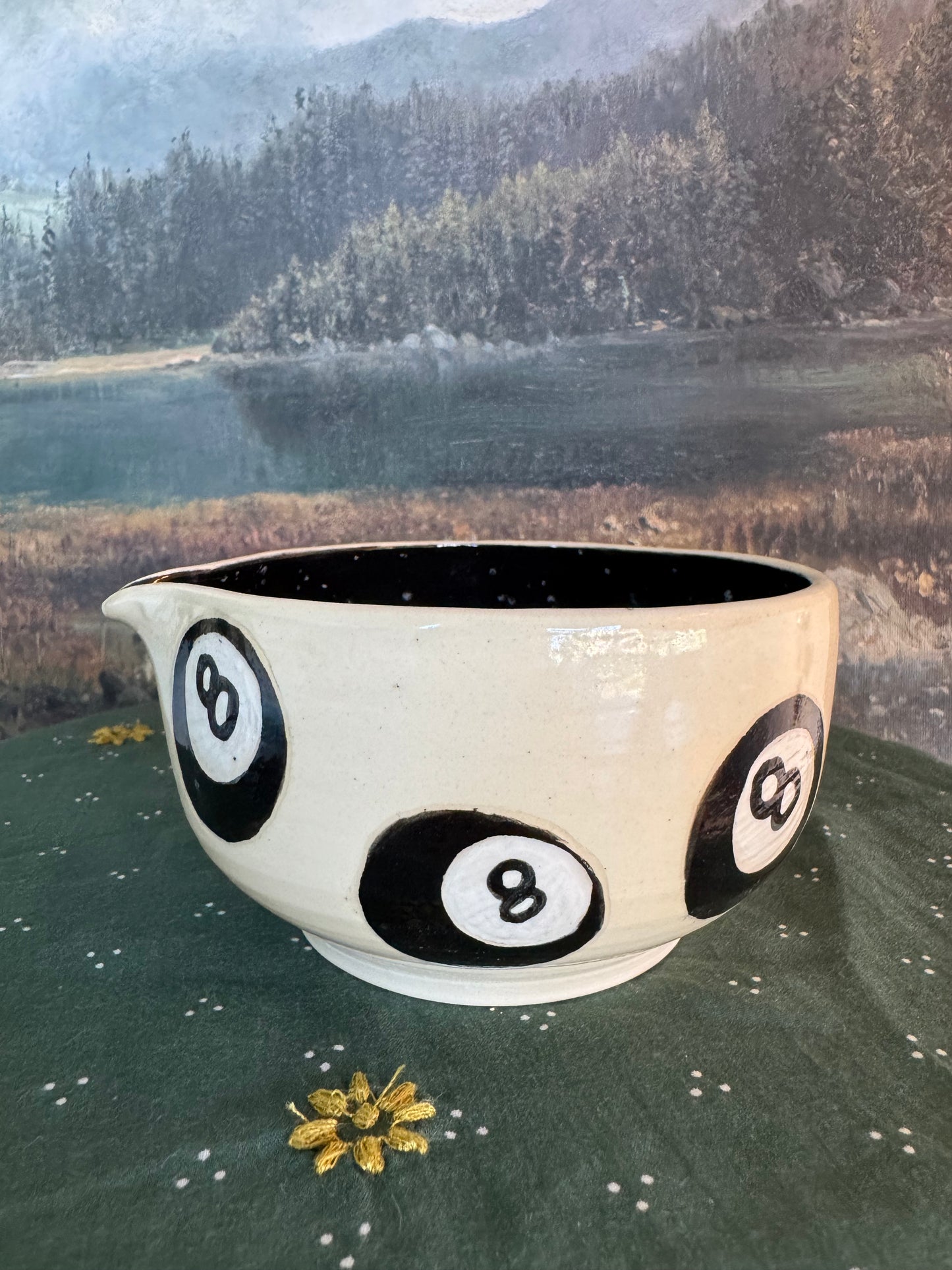 8 Ball Matcha Bowl