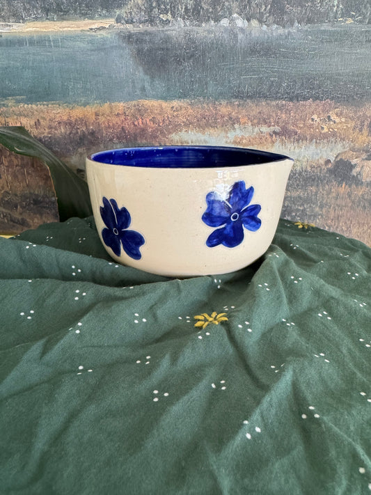 Blue Flower Matcha Bowl v2