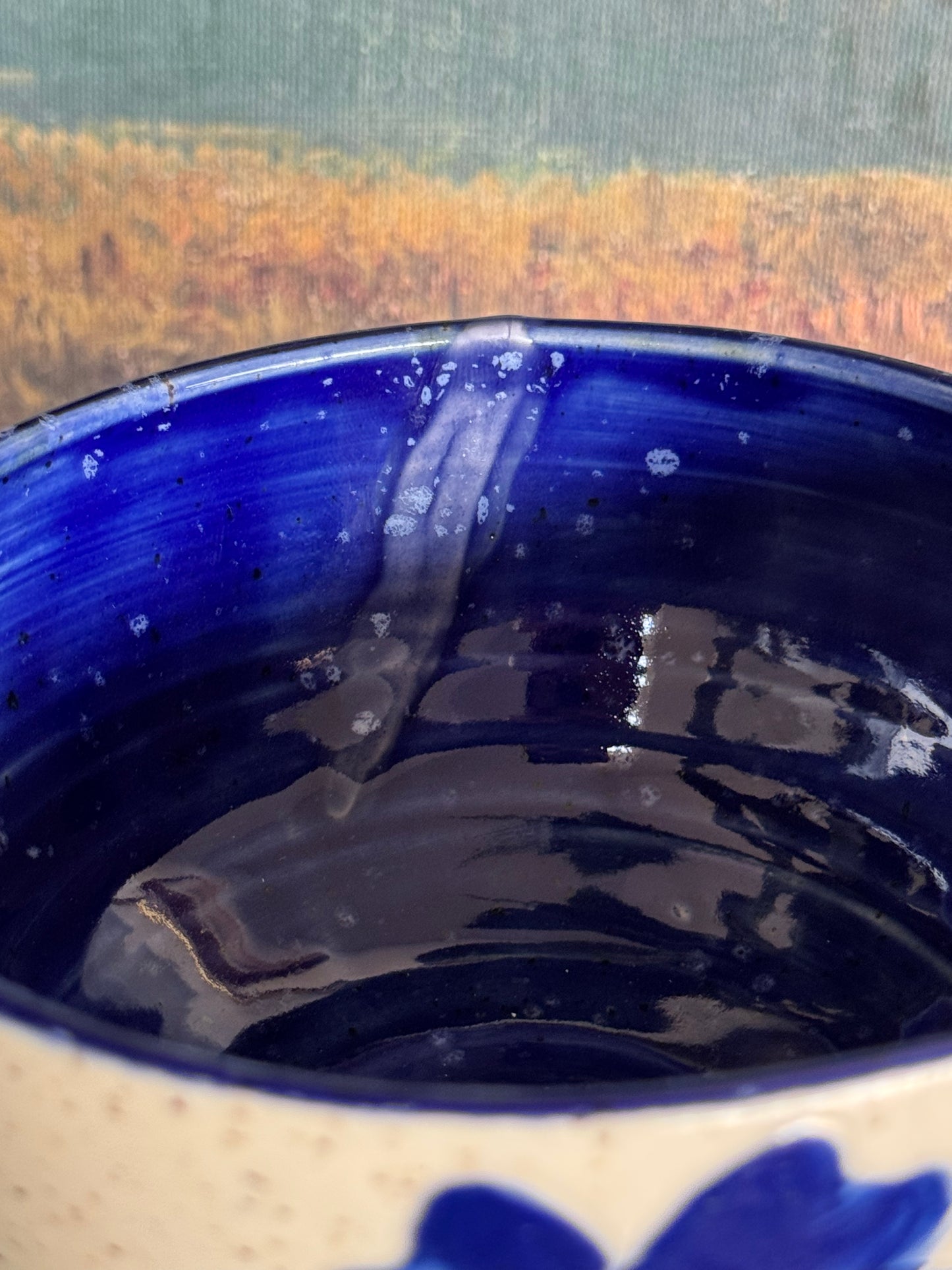 Blue Flower Matcha Bowl (SECOND) #2