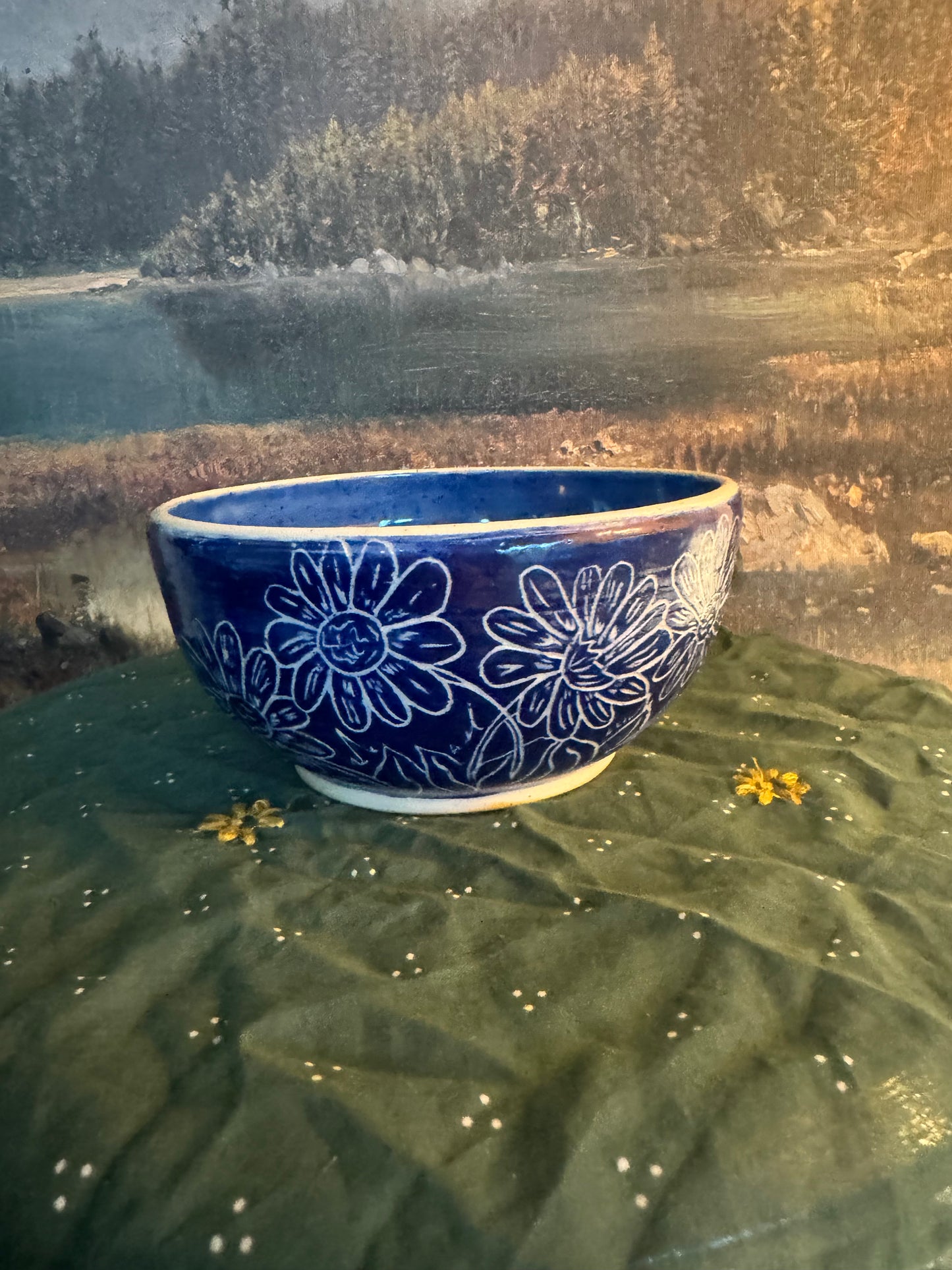 Blue Flower Bowl