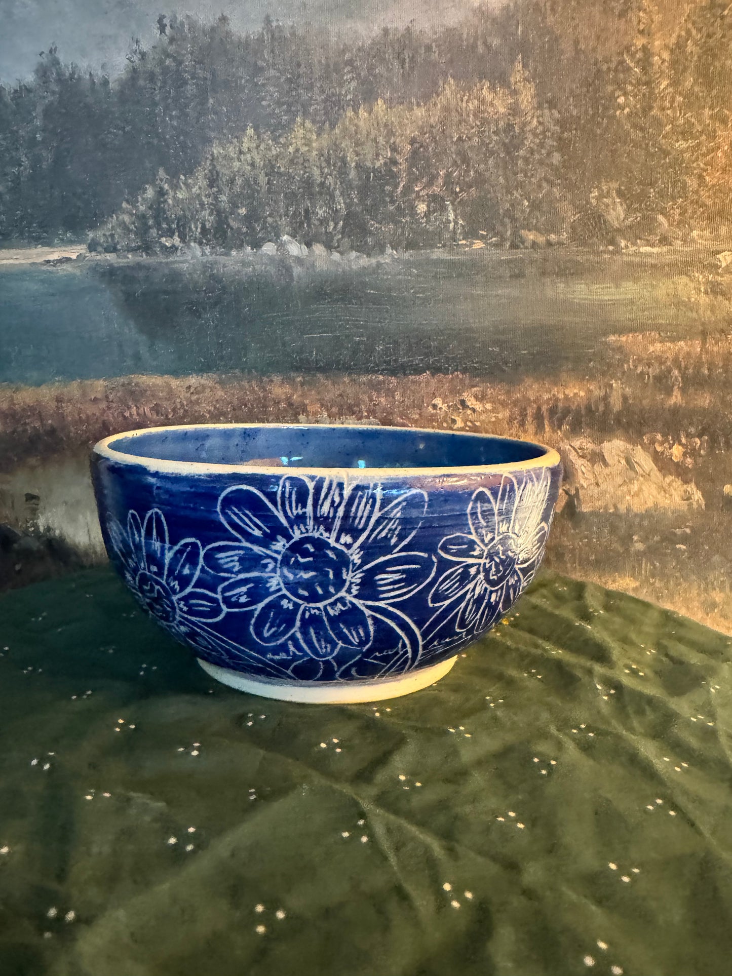Blue Flower Bowl