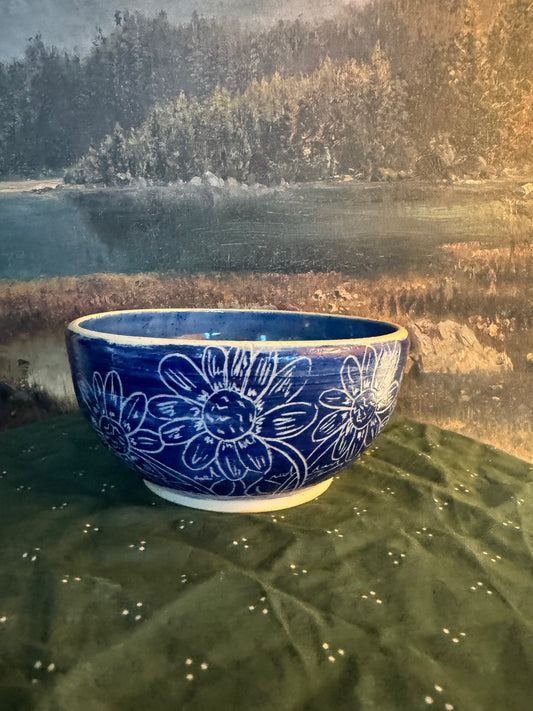 Blue Flower Bowl