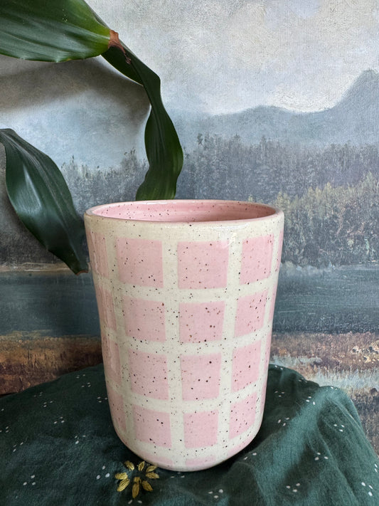 Pink Tile Tumbler