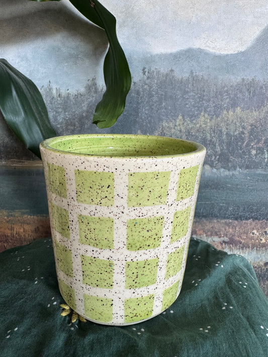 Lime Green Tile Cup