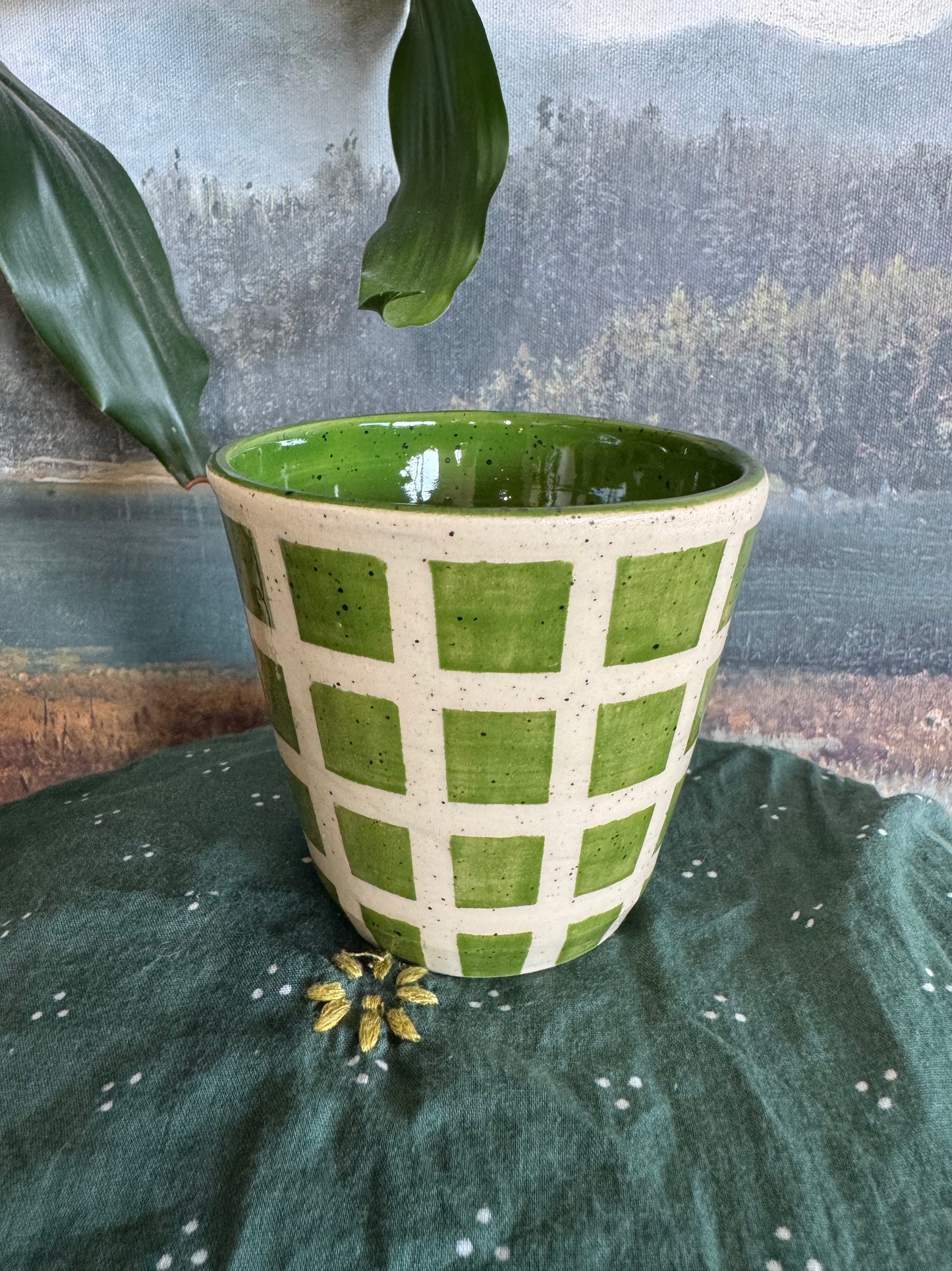 Green Tile Cup
