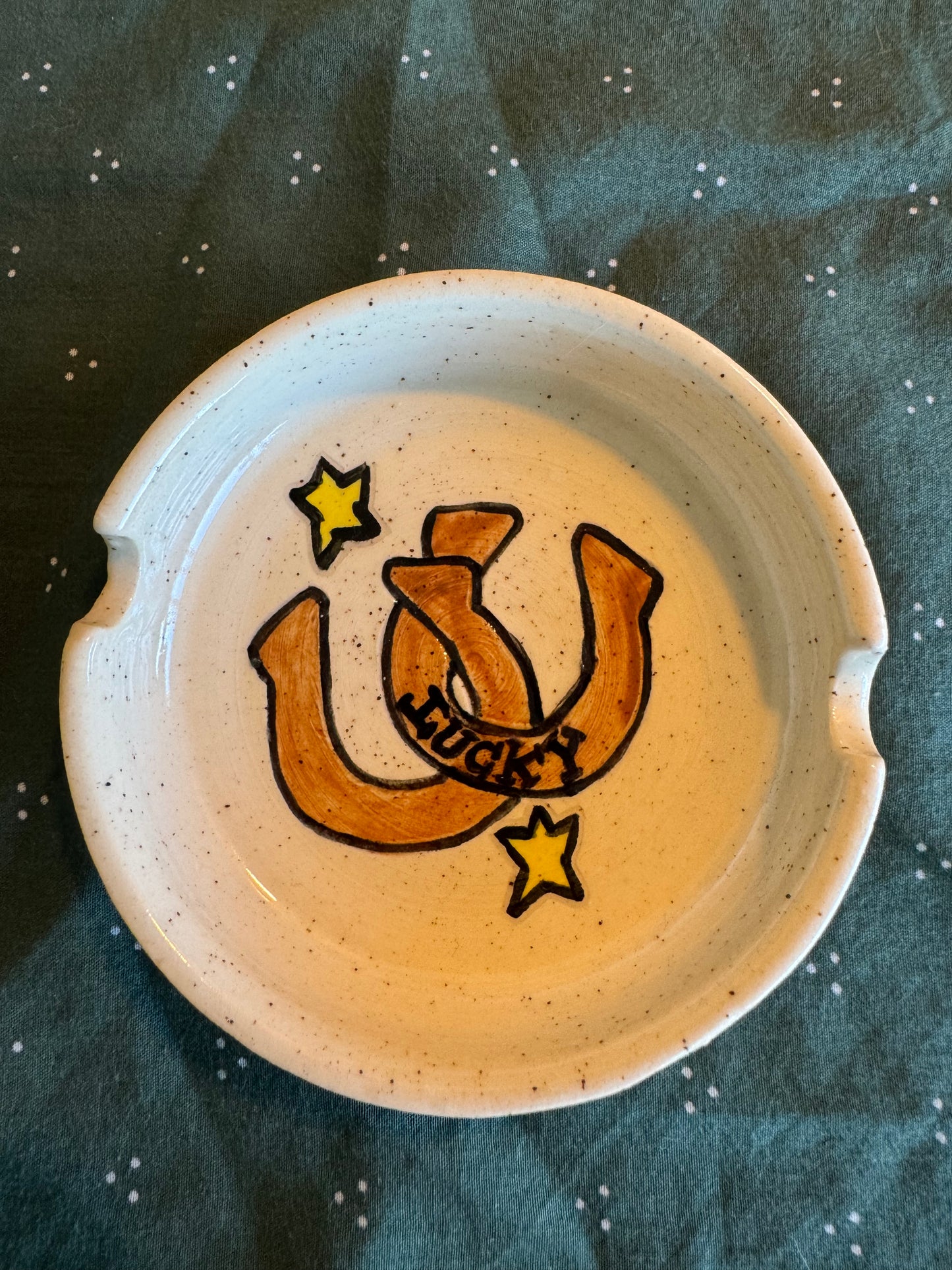 Lucky Horseshoe Ashtray