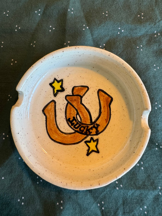 Lucky Horseshoe Ashtray