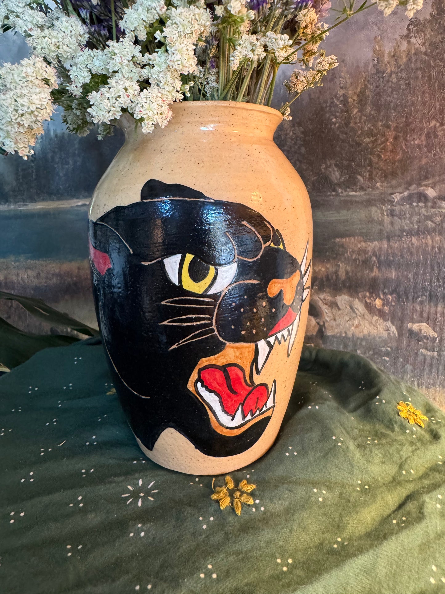 Panther Vase