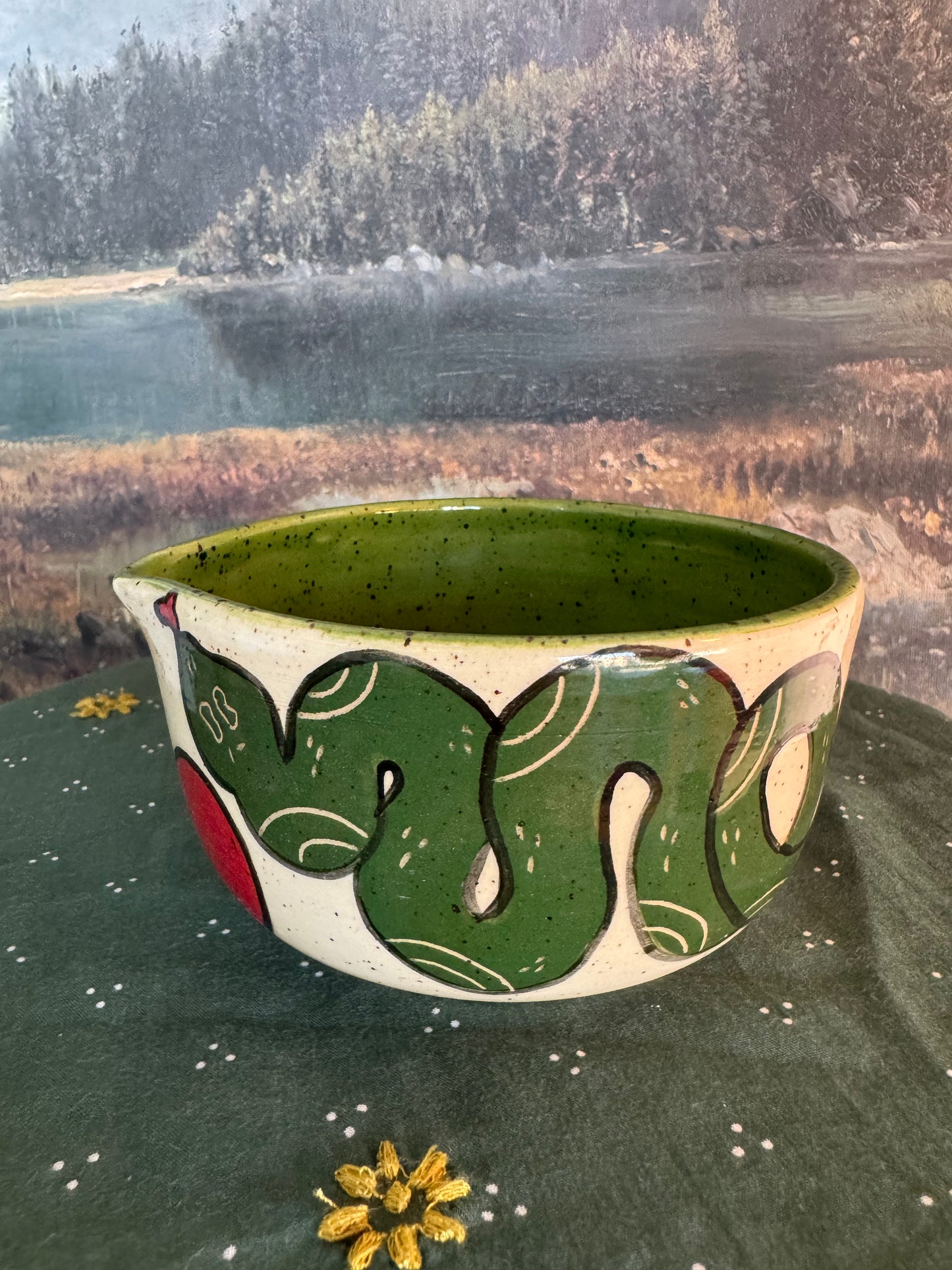 Green Snake Matcha Bowl
