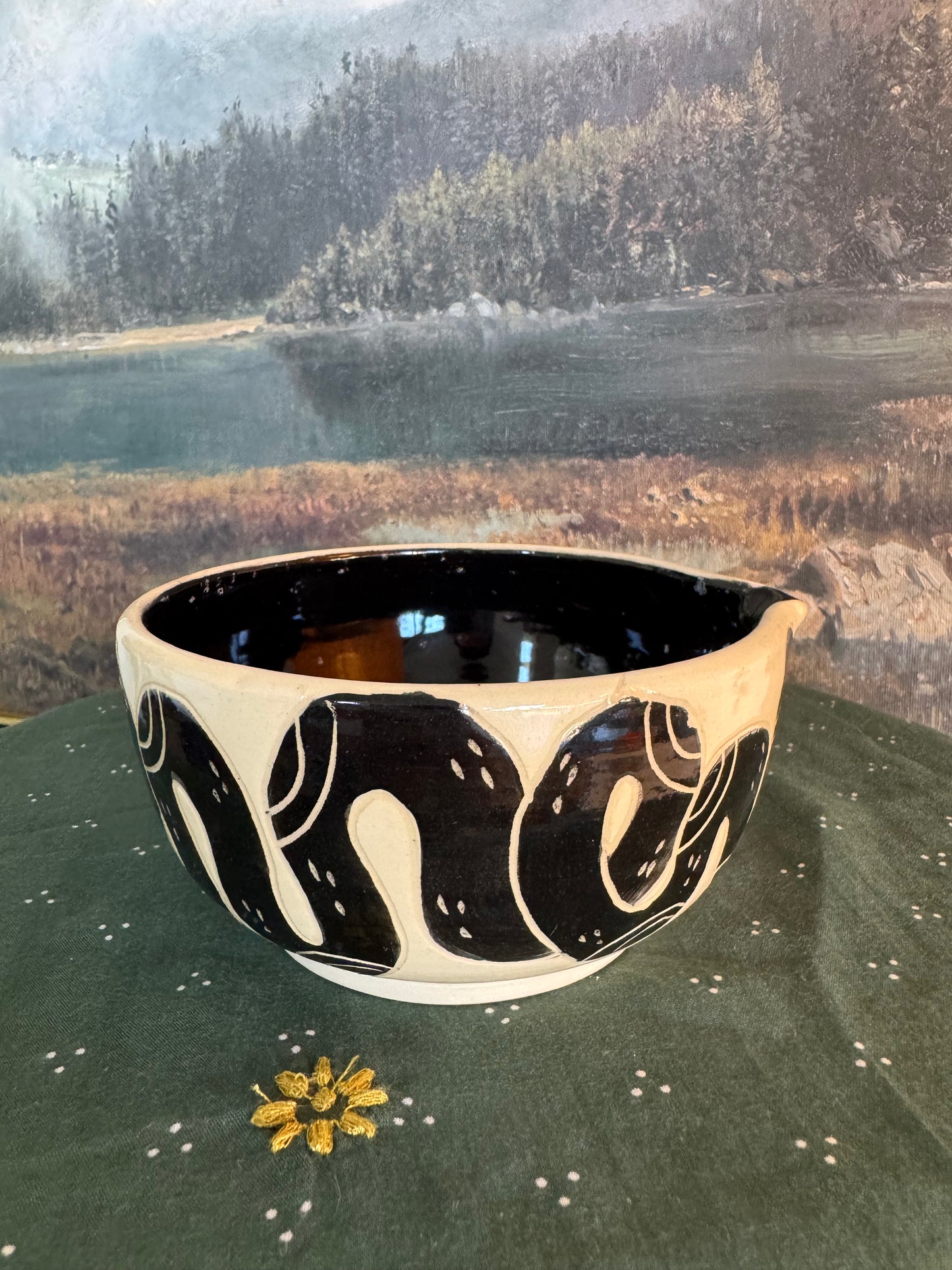 Black Snake Matcha Bowl