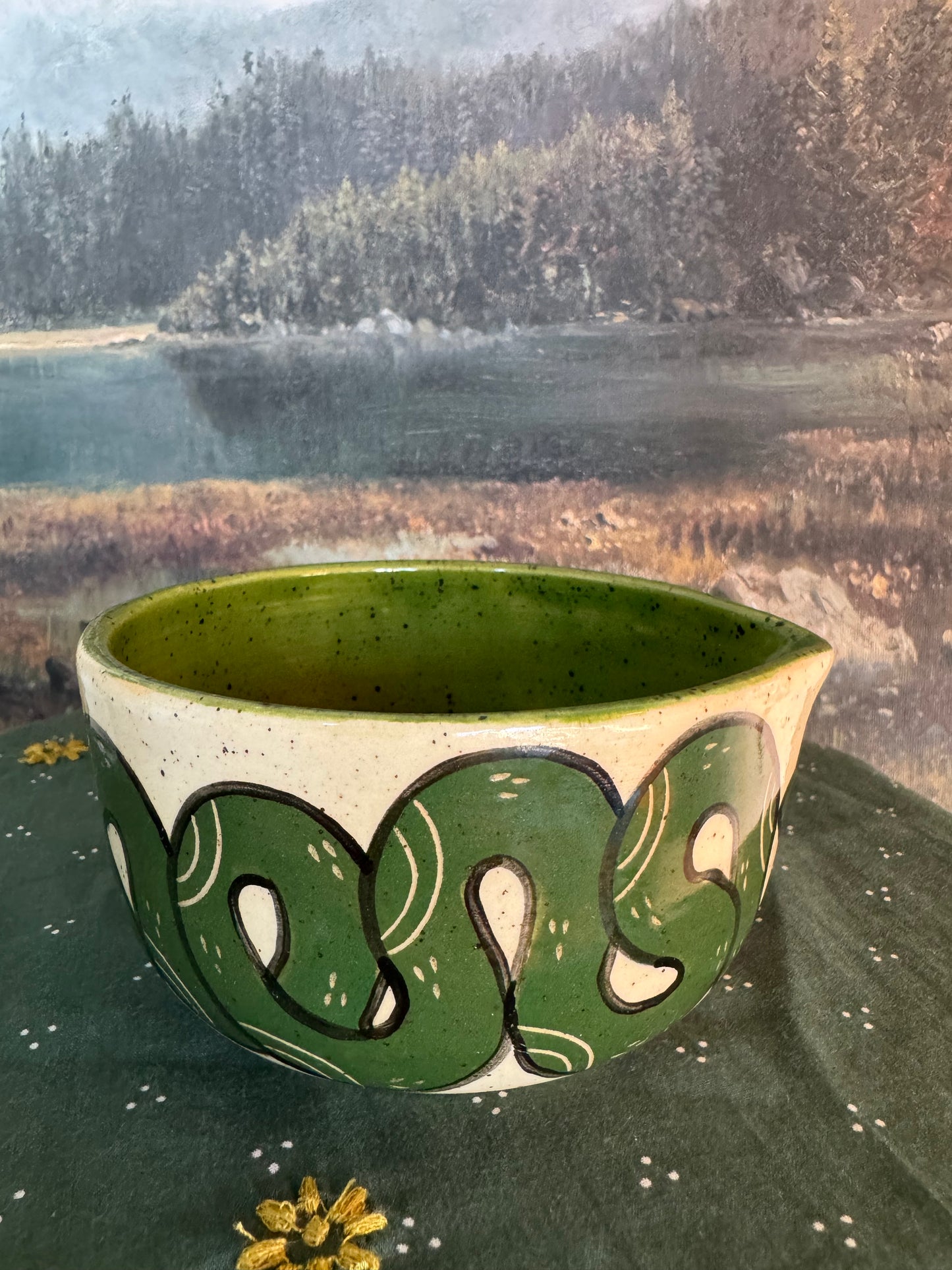 Green Snake Matcha Bowl