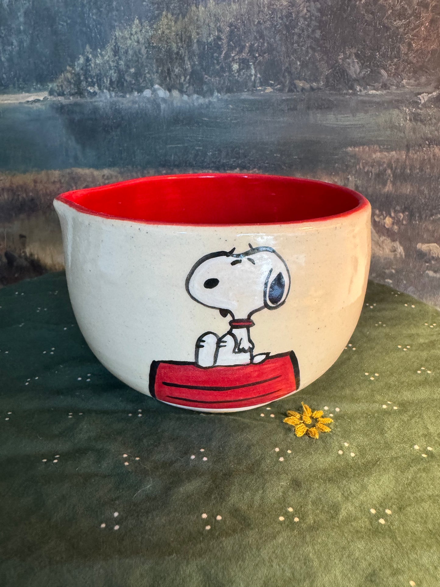 Snoopy Matcha Bowl