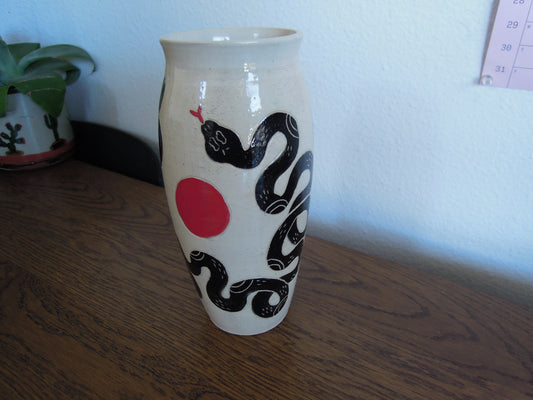black snake vase