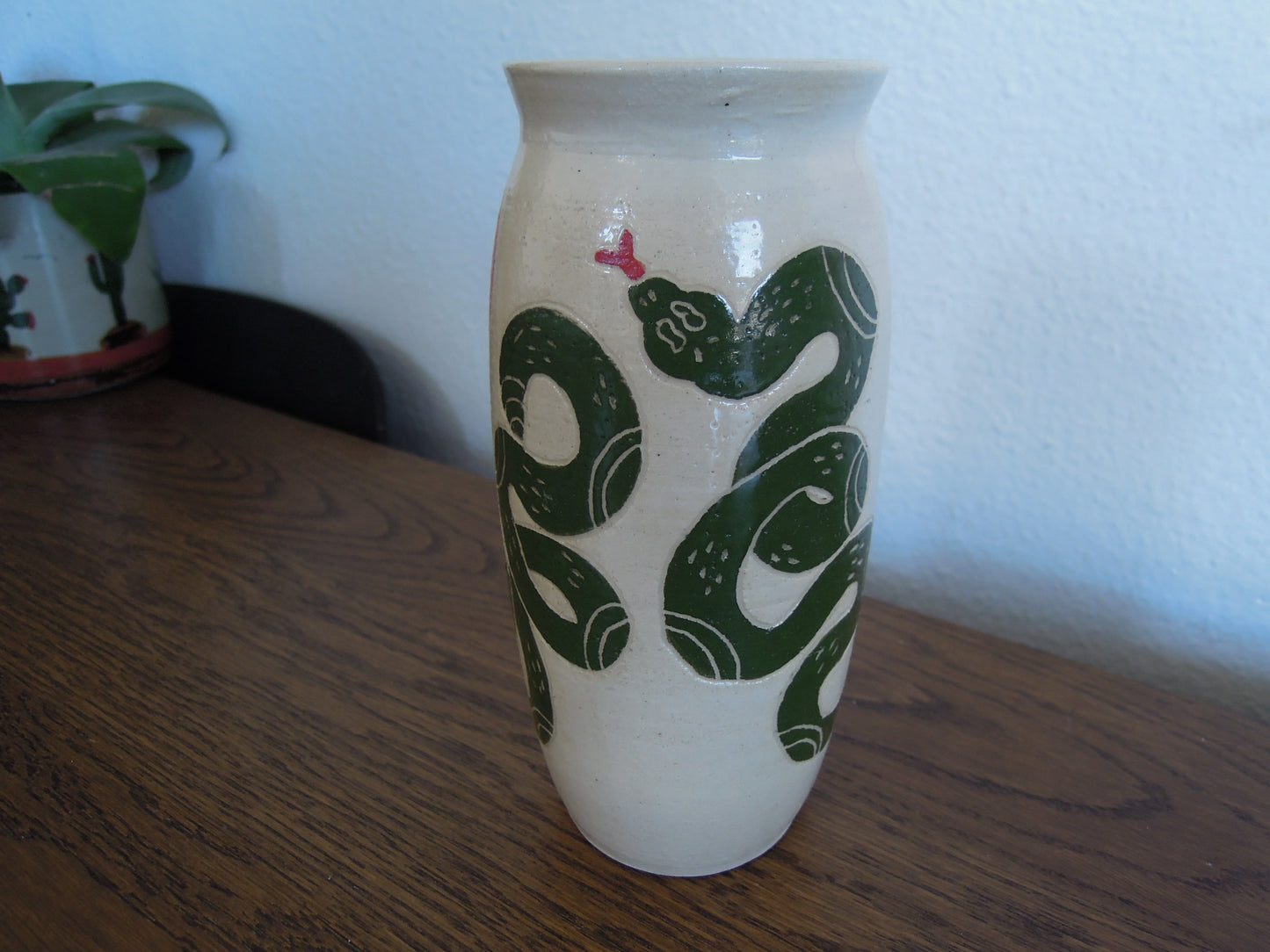 green snake vase #2