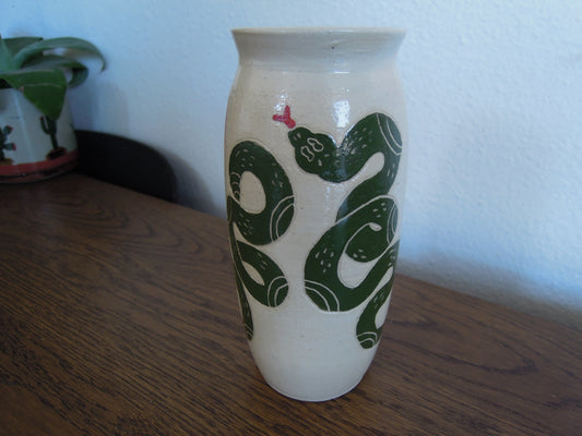 green snake vase #2