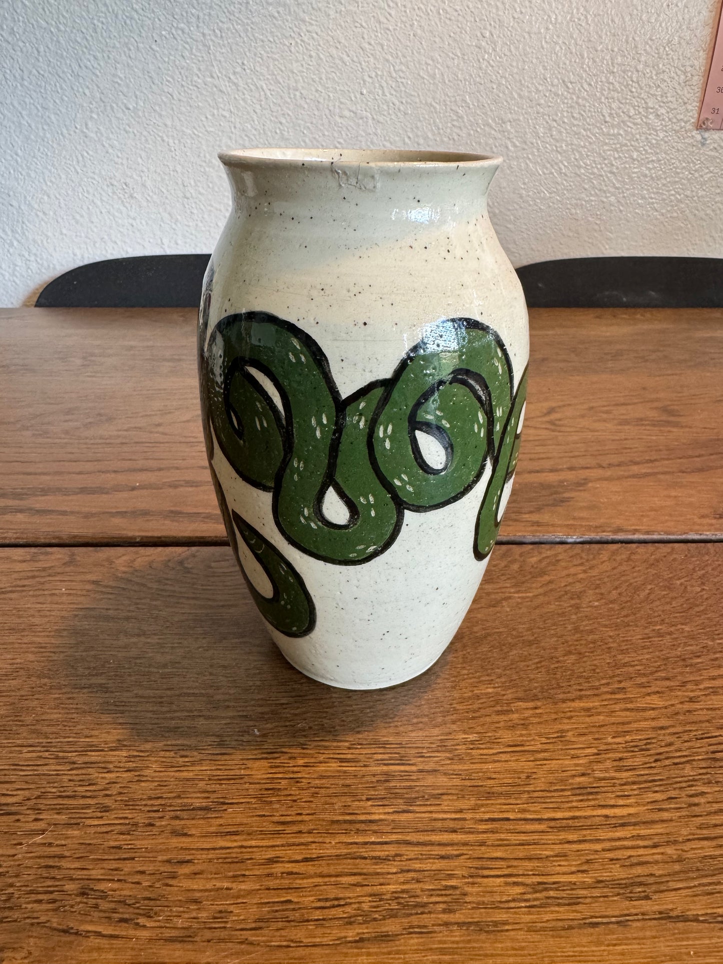 medium green snake vase