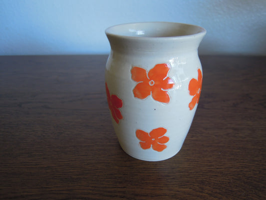 mini orange blossoms vase