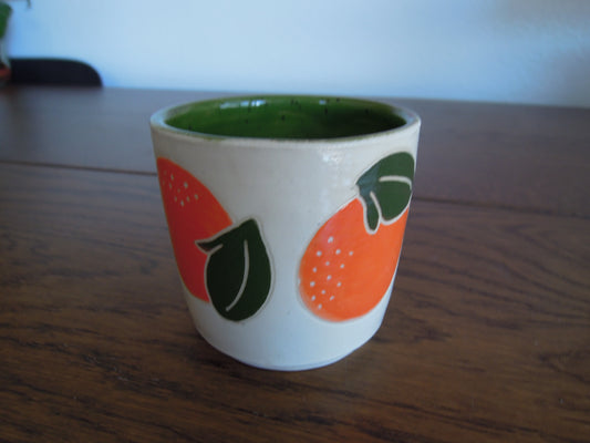 orange cup