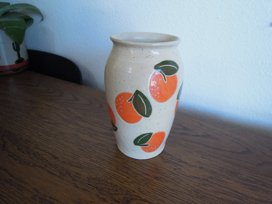 orange vase