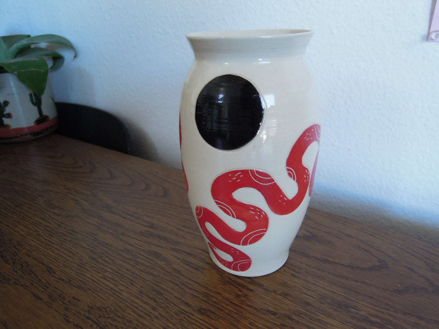 red snake vase #2