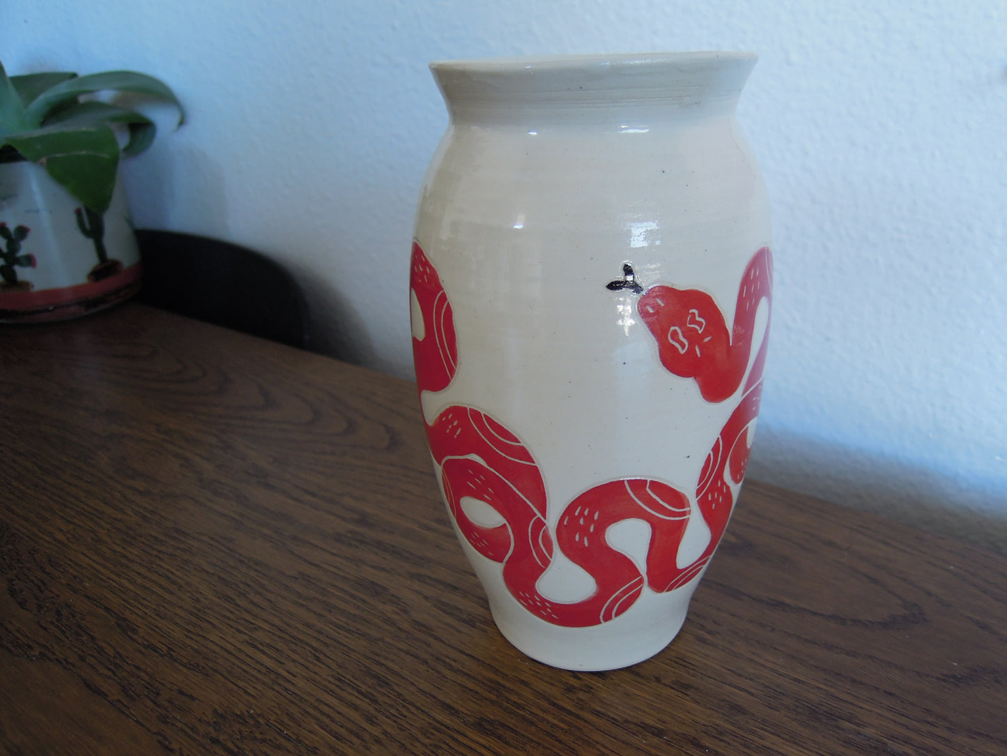 red snake vase #2