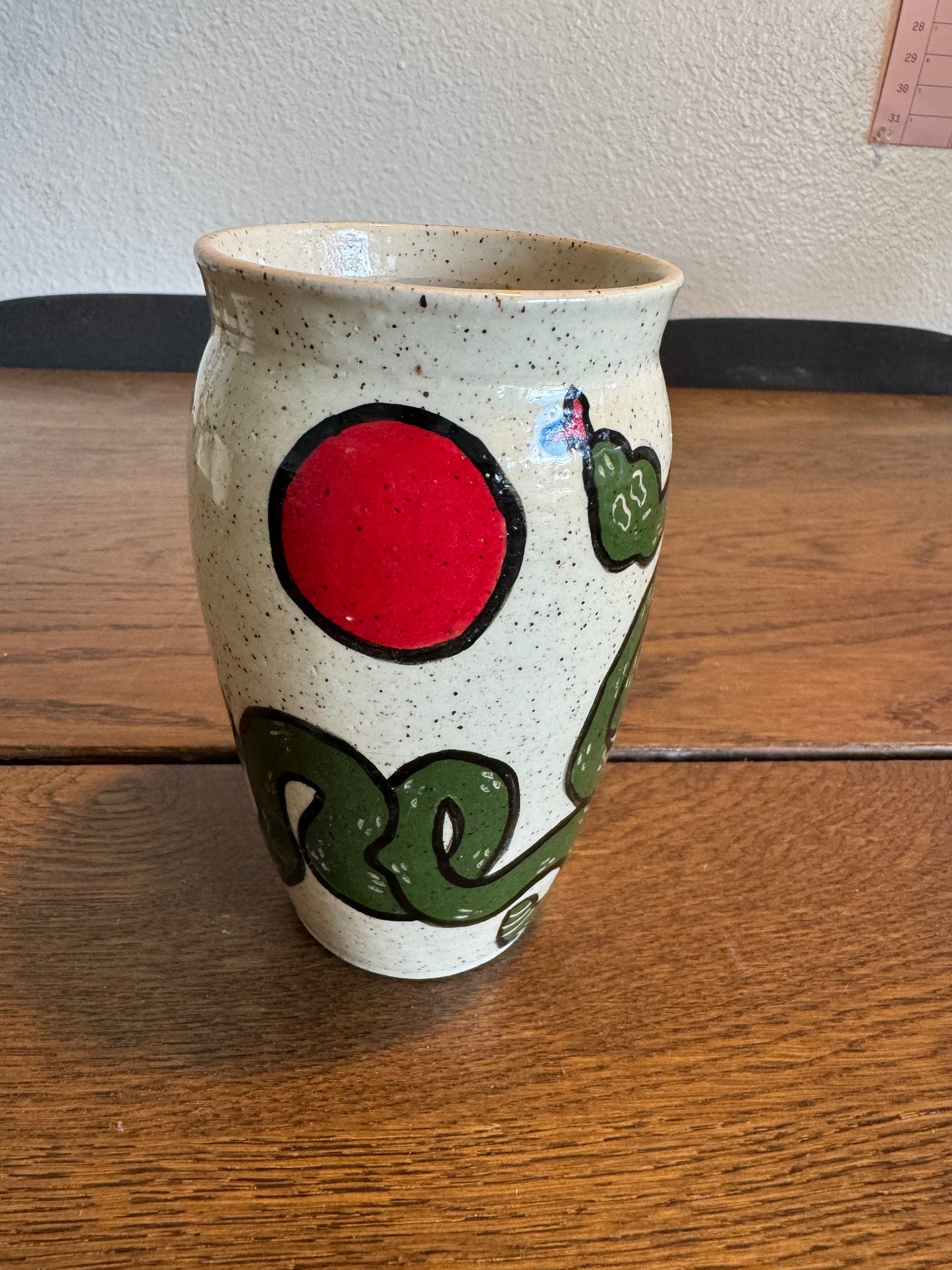 small green snake vase