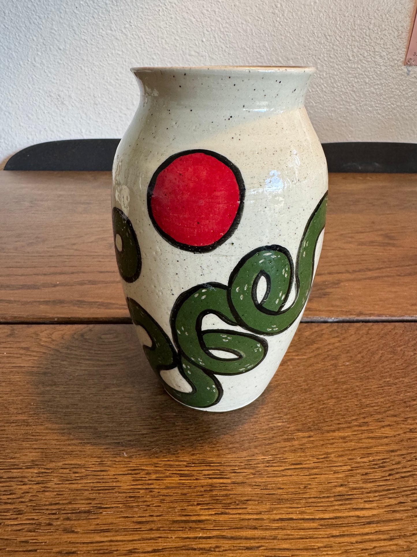 medium green snake vase