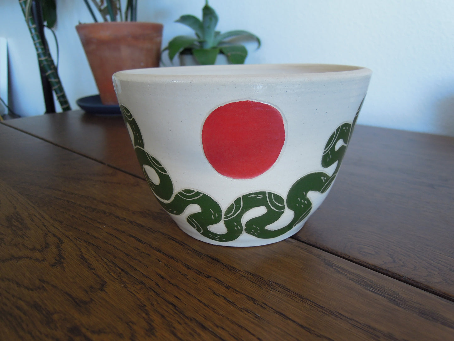 green snake planter