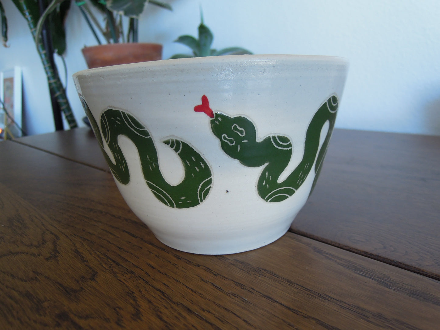 green snake planter