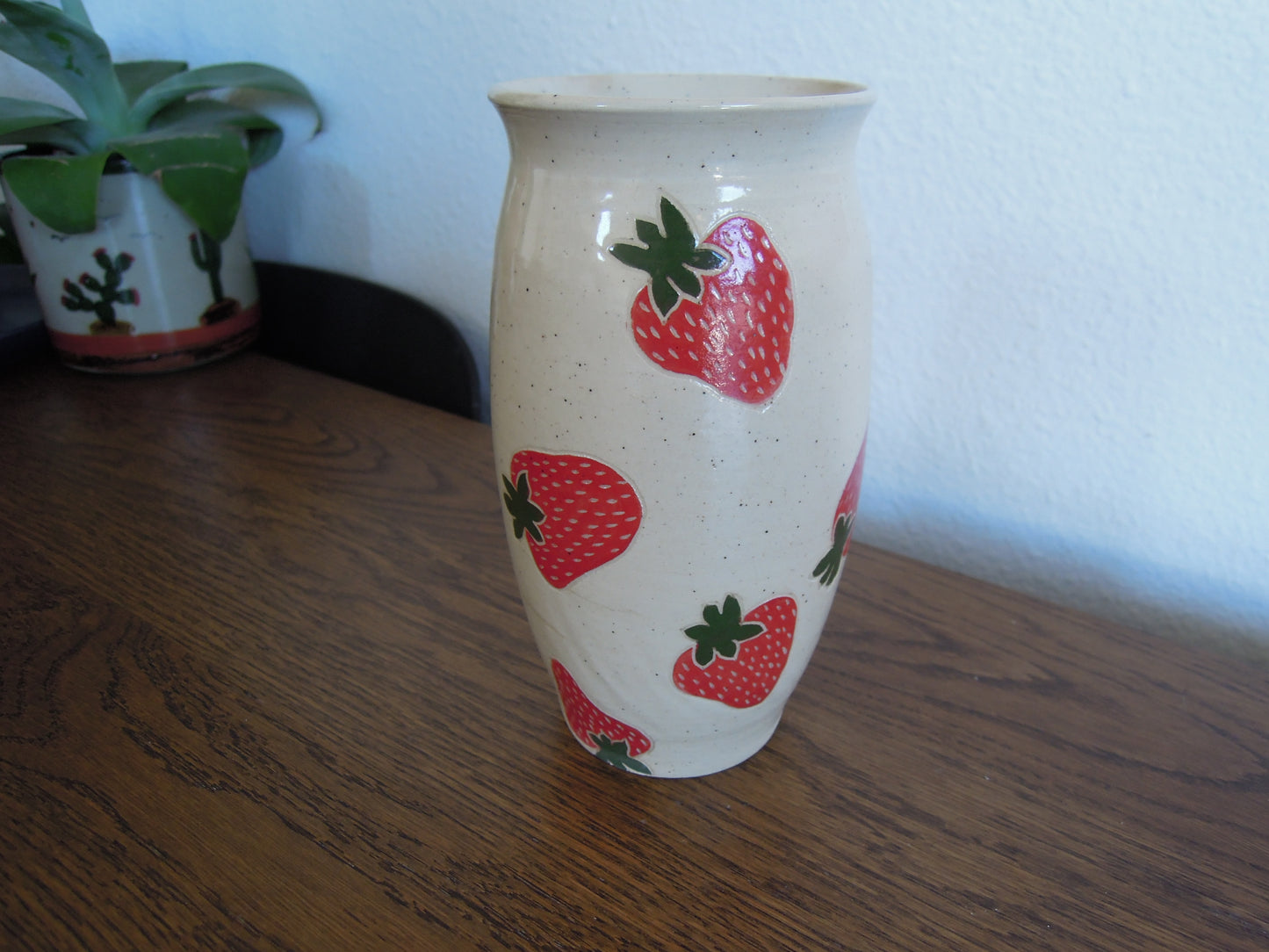 strawberry vase